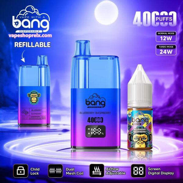 最新Bang Refillable 40000註油主機 新款電子煙主機 小煙主機 可重復註油 原機配帶煙油 時尚外觀:圖片 3