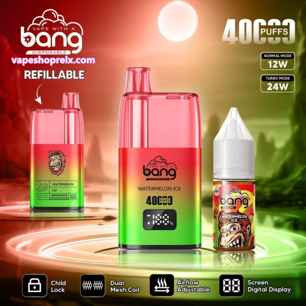 最新Bang Refillable 40000註油主機 新款電子煙主機 小煙主機 可重復註油 原機配帶煙油 時尚外觀:圖片 4