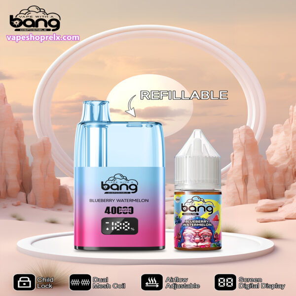 最新Bang Refillable 40000註油主機 新款電子煙主機 小煙主機 可重復註油 原機配帶煙油 時尚外觀