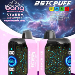 Bang Starry 25000 Puffs拋棄式電子煙 星空風味霧化棒 全新3D曲面屏幕 歐美爆款