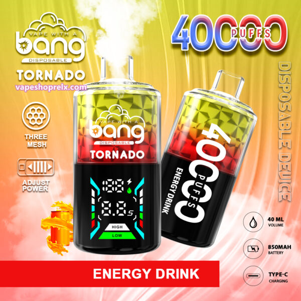 Bang Tornado 40000 Puffs一次性霧化棒 超大容量拋棄式電子煙 終極霧化器 新款:圖片 2