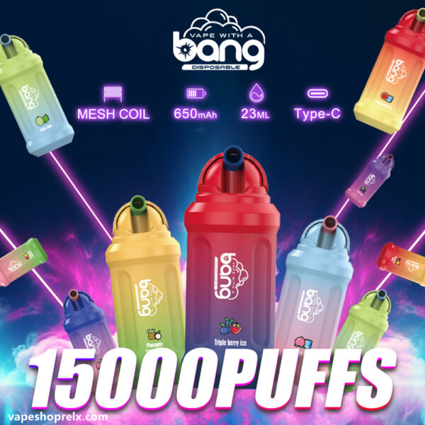 Bang cup 15000 Puffs 奶茶杯一次性拋棄式電子煙 個性外觀/口味豐富 全新爆款