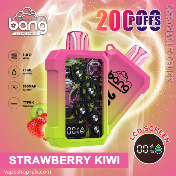Bang Wheel 20000 Puffs 一次性拋棄式電子煙/全新齒輪外觀/超大容量可充電霧化棒:圖片 5