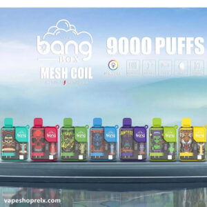 Bang BOX 9000 Puffs 拋棄式電子煙/一次性霧化棒/炫彩外觀/LED顯示 台灣電子煙批發
