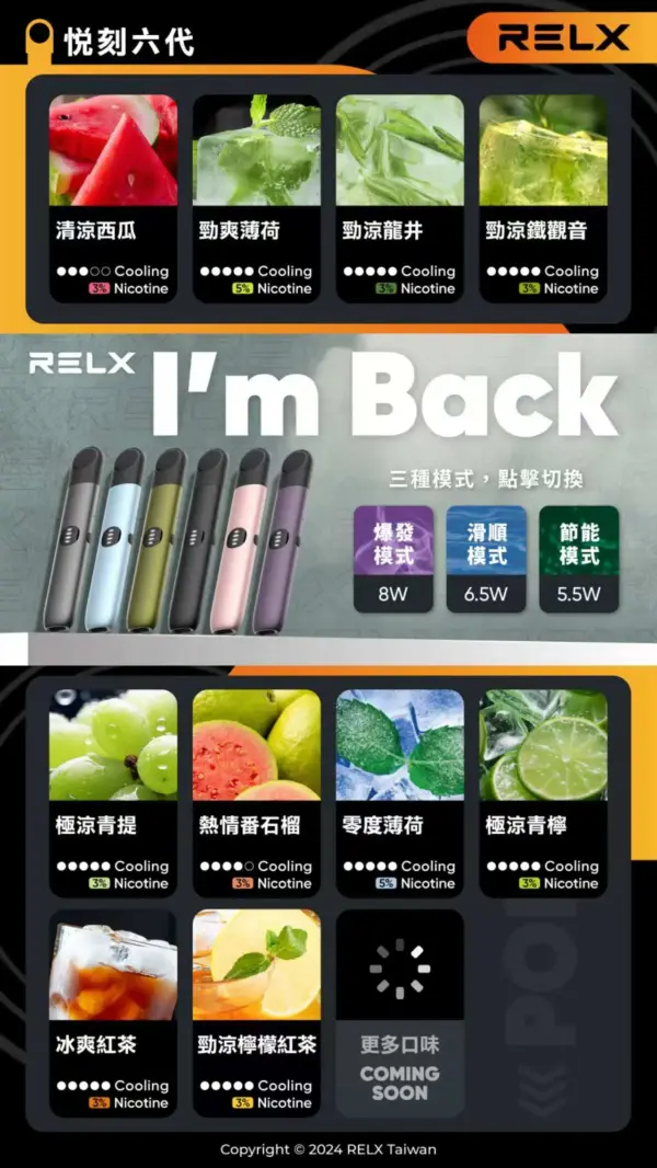 RELX 悅刻6代宙斯 infinity pro2六代主機 現貨速發：圖片 2